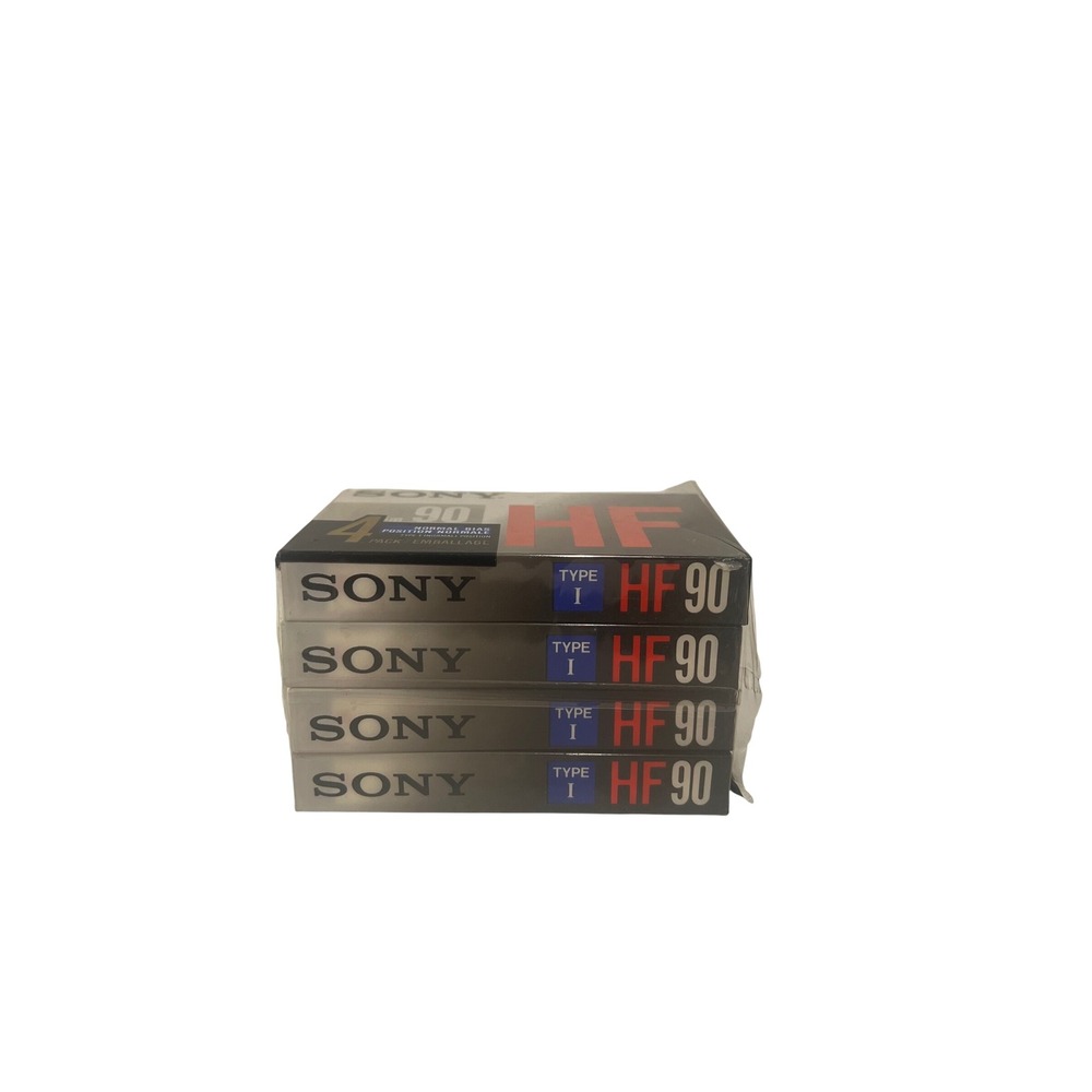 Sony HF 90 Audio Cassette Tapes 4-Pack Normal Bias Type I Blank Sealed New